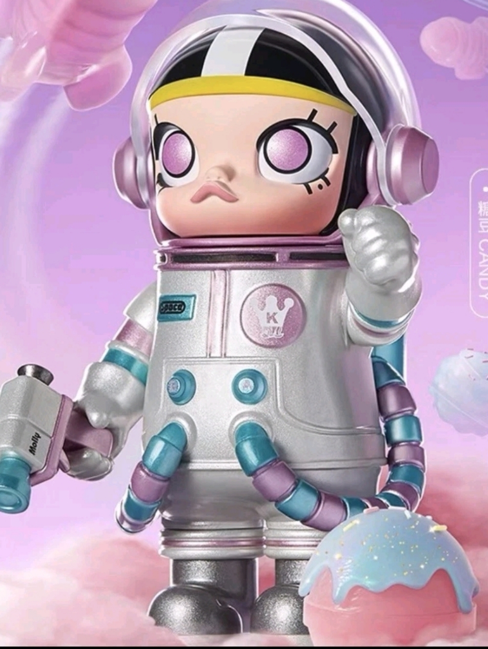Pop Mart Mega Space Molly Series 1 Candy Molly Astronaut Vinyl Blind Box Figure